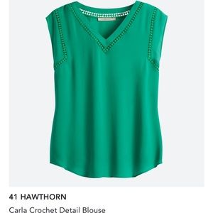 Green crochet detail too from Stitch Fix, size Medium